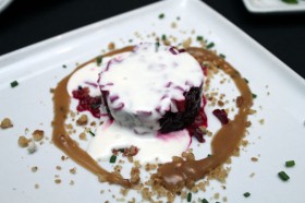 Roasted beets – goat cheese, sundried bing cherries, candied walnuts & jerez sherry vinaigrette