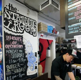 The Standing Room kitchen is inside the Catalina Liquor Store