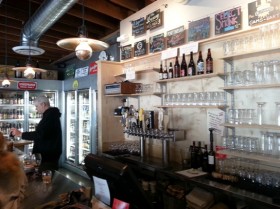 The counter at Select Beer Store in Redondo Beach's Riviera Village.