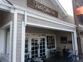 Just outside Peet's Coffee & Tea in Downtown Manhattan Beach.