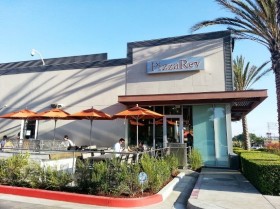 The patio outside Pizza Rev's new El Segundo location.