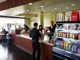 Inside Nekter Juice Bar, Manhattan Beach.